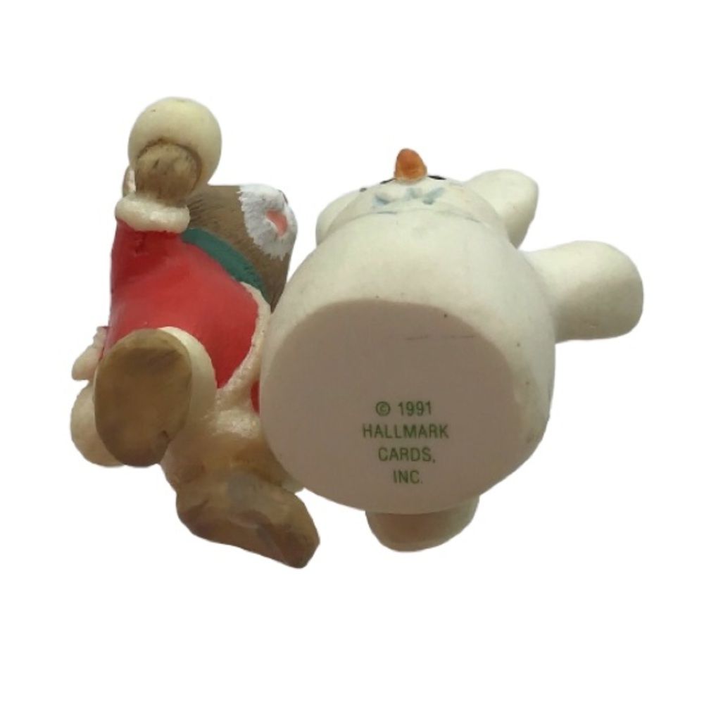 Hallmark 1991 “Snow Twins” Christmas Ornament - Picture 5 of 10